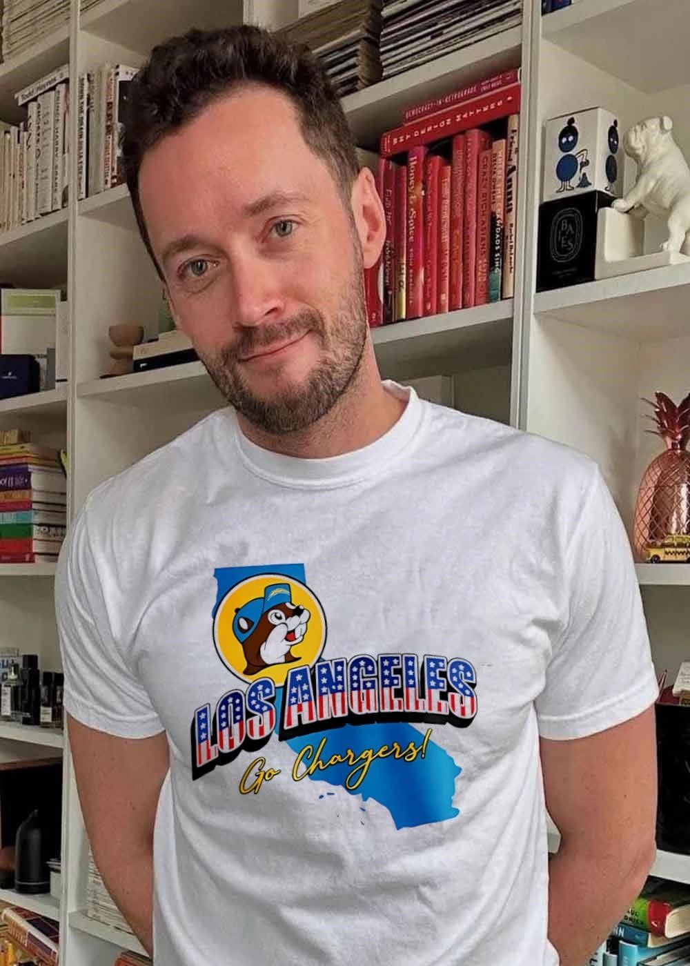 Los Angeles Chargers x Buc-ee’s Patriotic map shirt