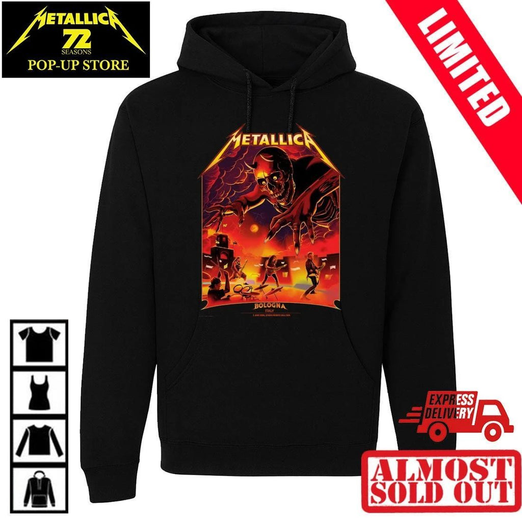 Metallica Bologna 2026 Shirt Nino Cammarata The Demon Art