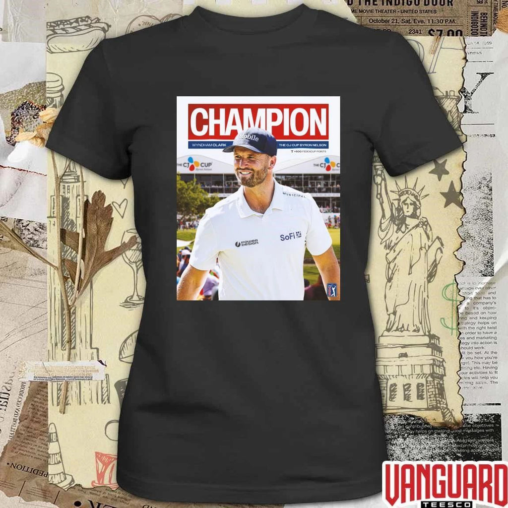 Wyndham Clark 2026 The CJ Cup Byron Nelson Champion PGA Tour Poster t-shirt