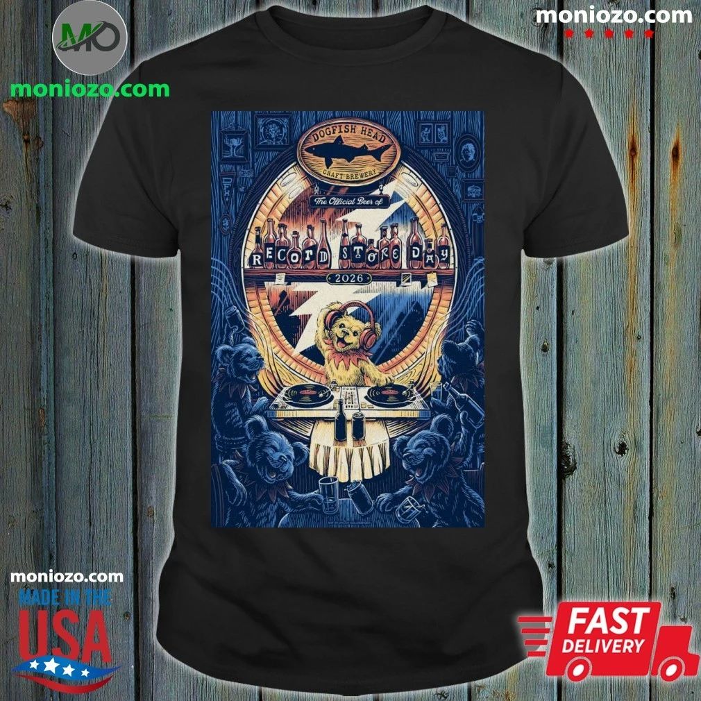 Original Dogfish Head and Grateful Dead 2026 Record Store Day Poster Shirt