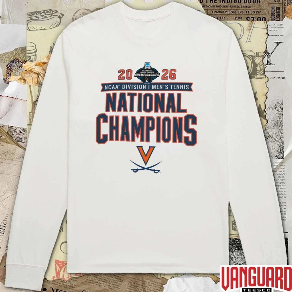 Virginia Cavaliers 2026 NCAA Division I Men’s Tennis National Champions t-shirt