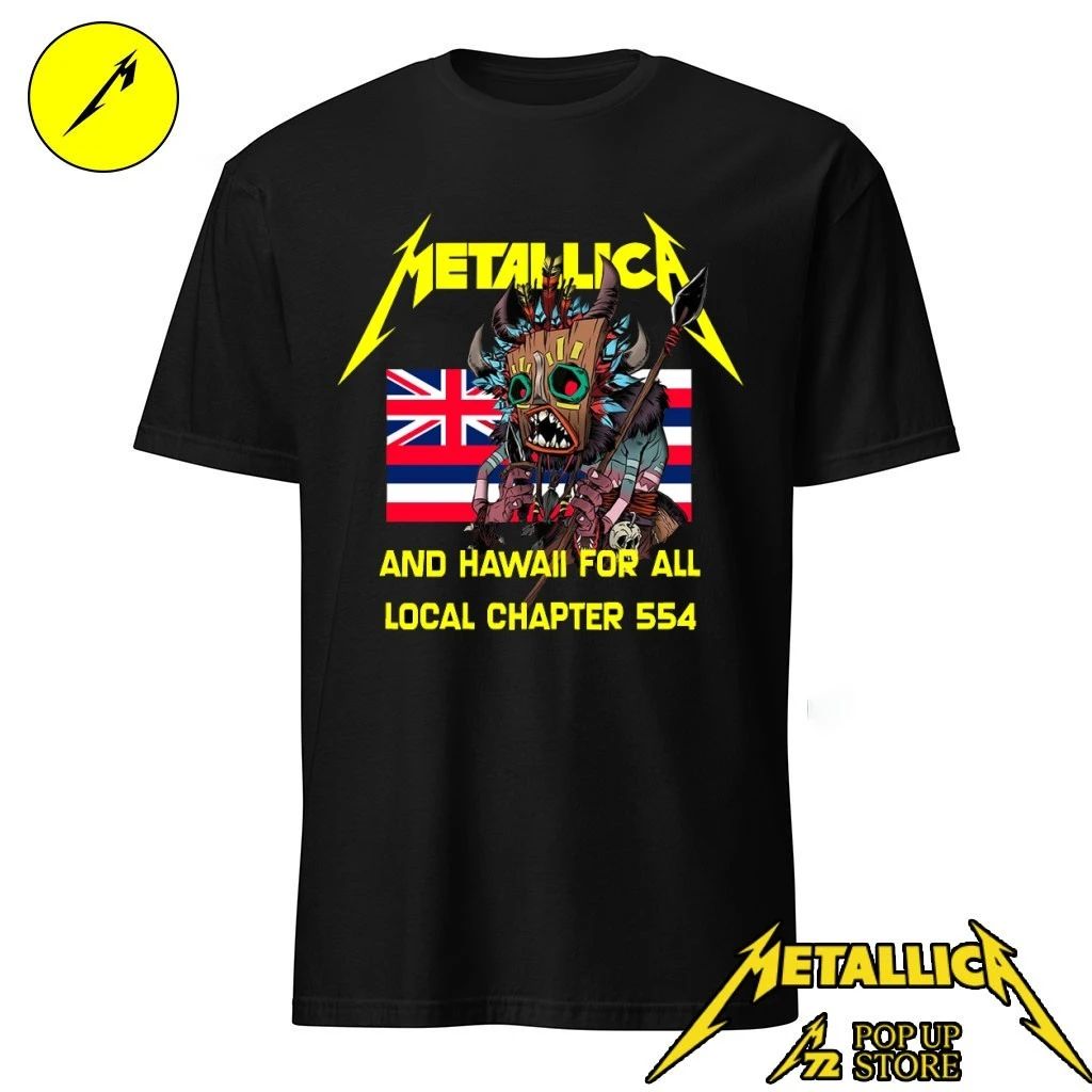 Metallica And Hawaii For All Local Chapter 554 Shirt