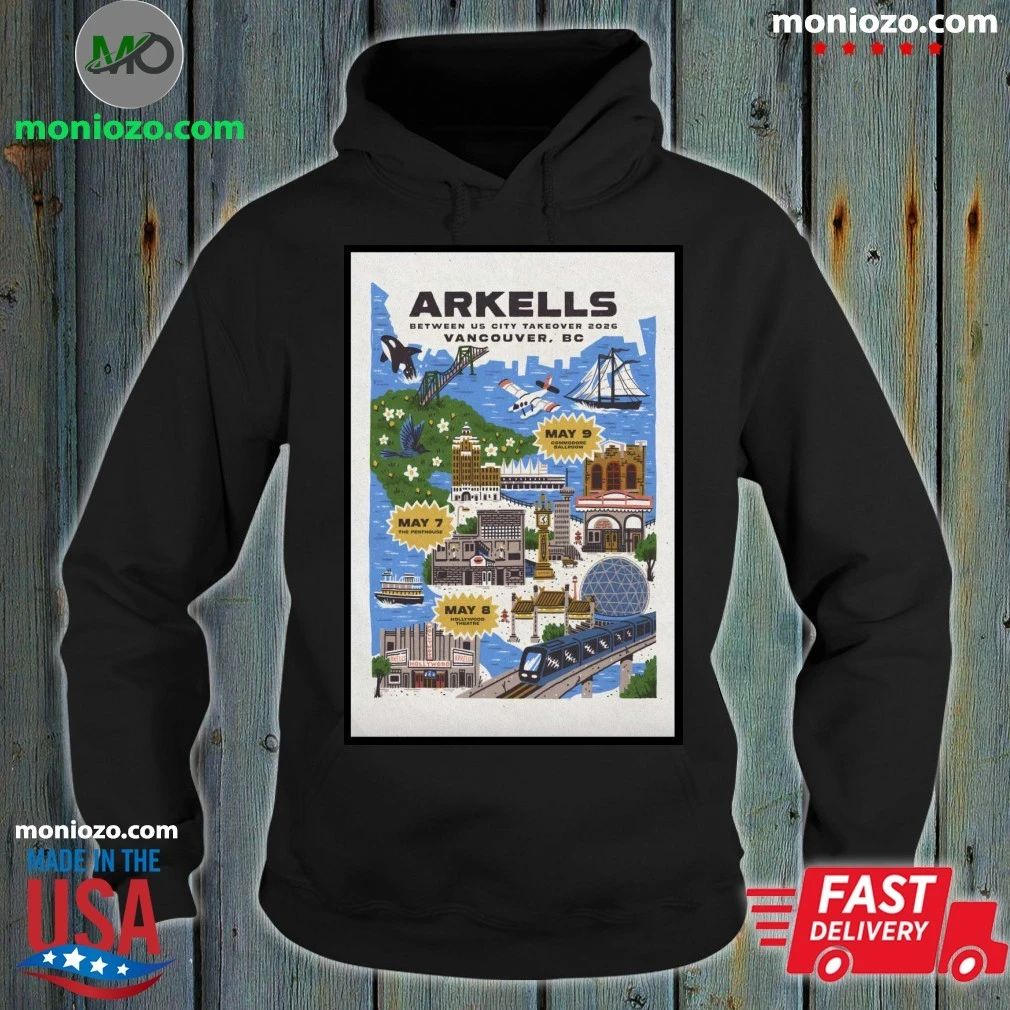 Arkells May 7 2026 The Penthouse Vancouver BC Poster Shirt