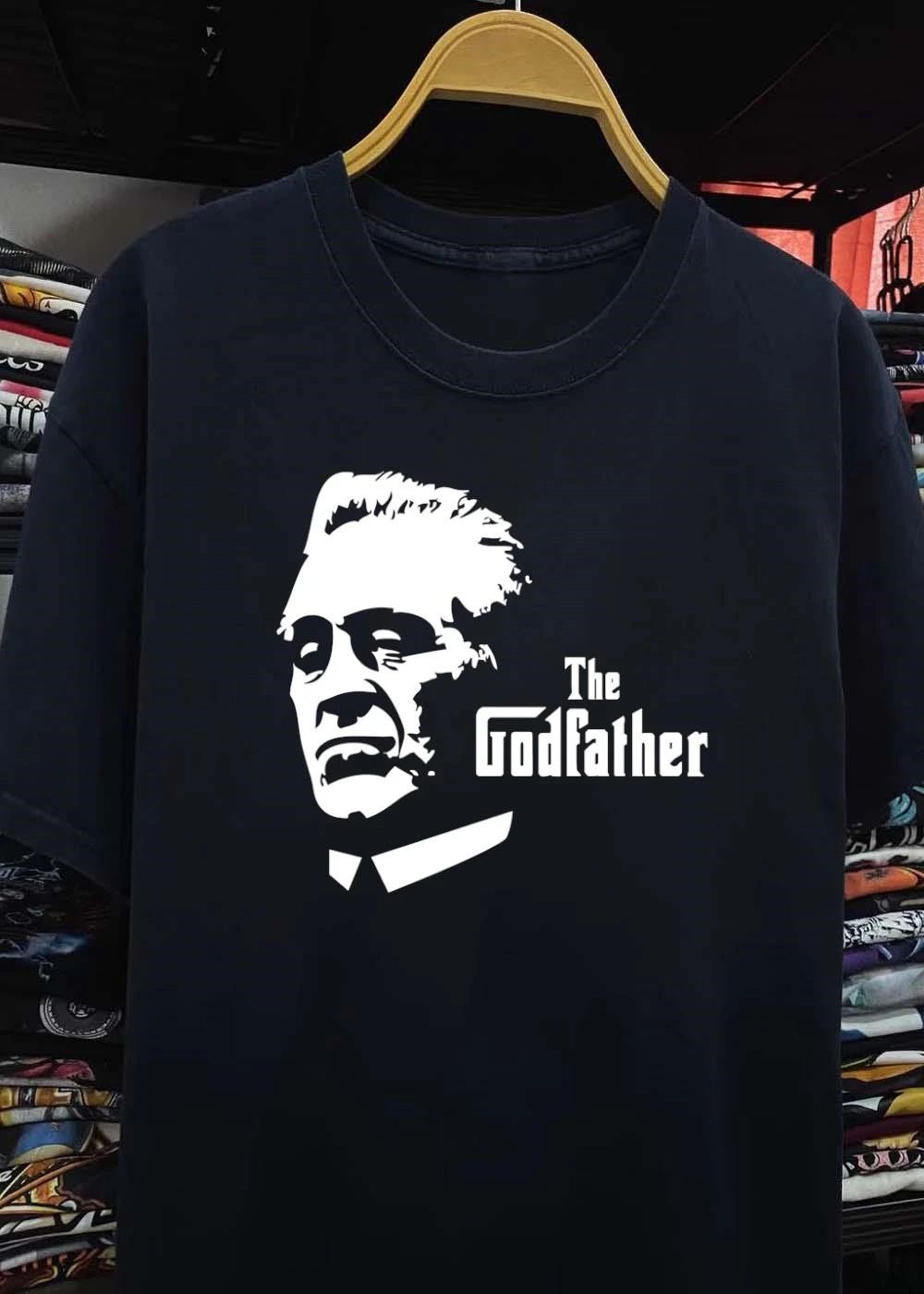 The Godfather Silhouette Black and White Graphic T-Shirt