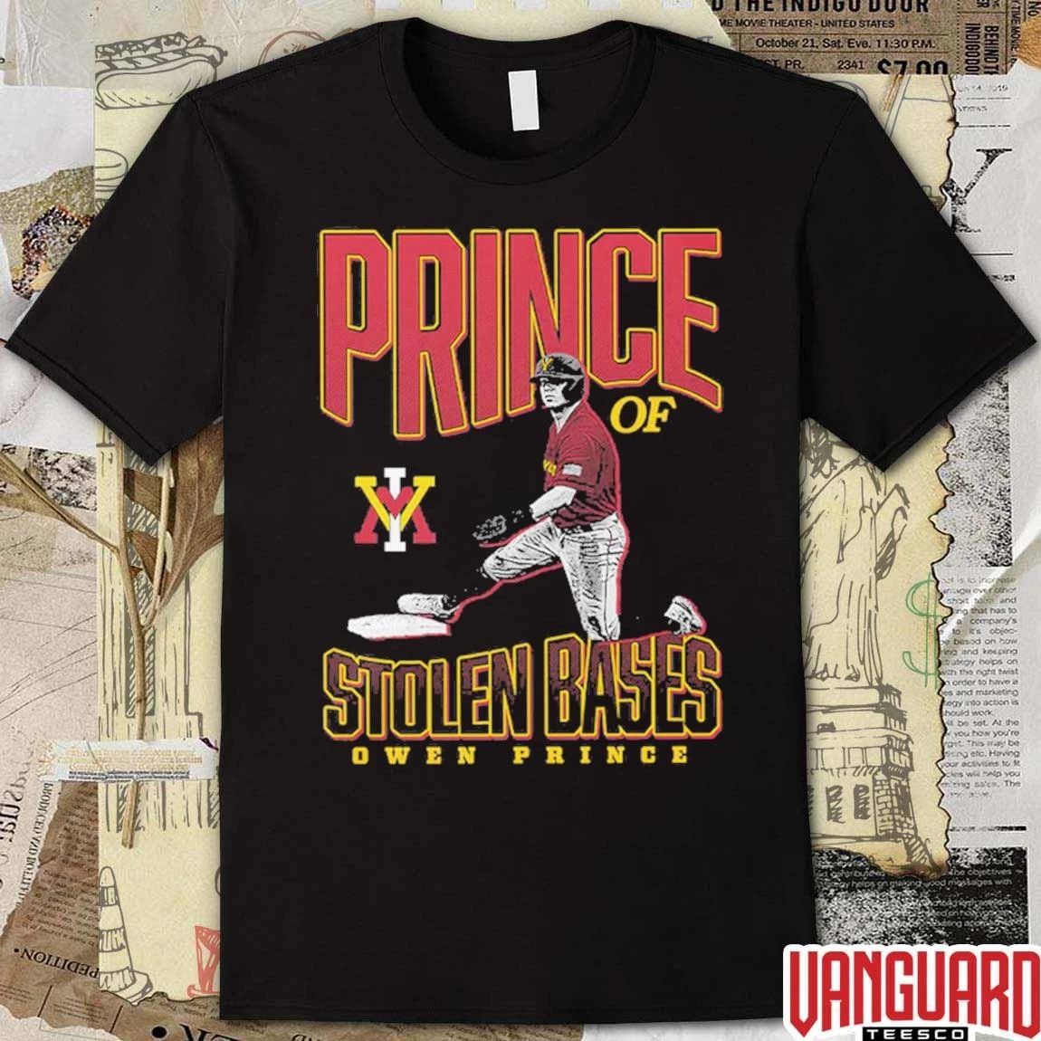 Owen Prince Prince of Stolen Bases VMI Keydets Baseball t-shirt