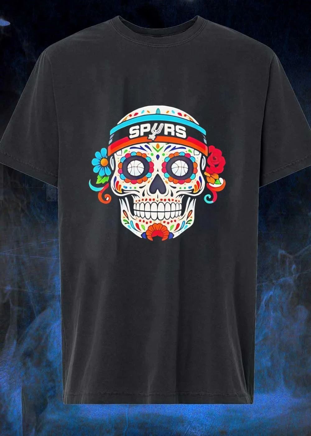 San Antonio Spurs Basketball Sugar Skull Day of the Dead shirt