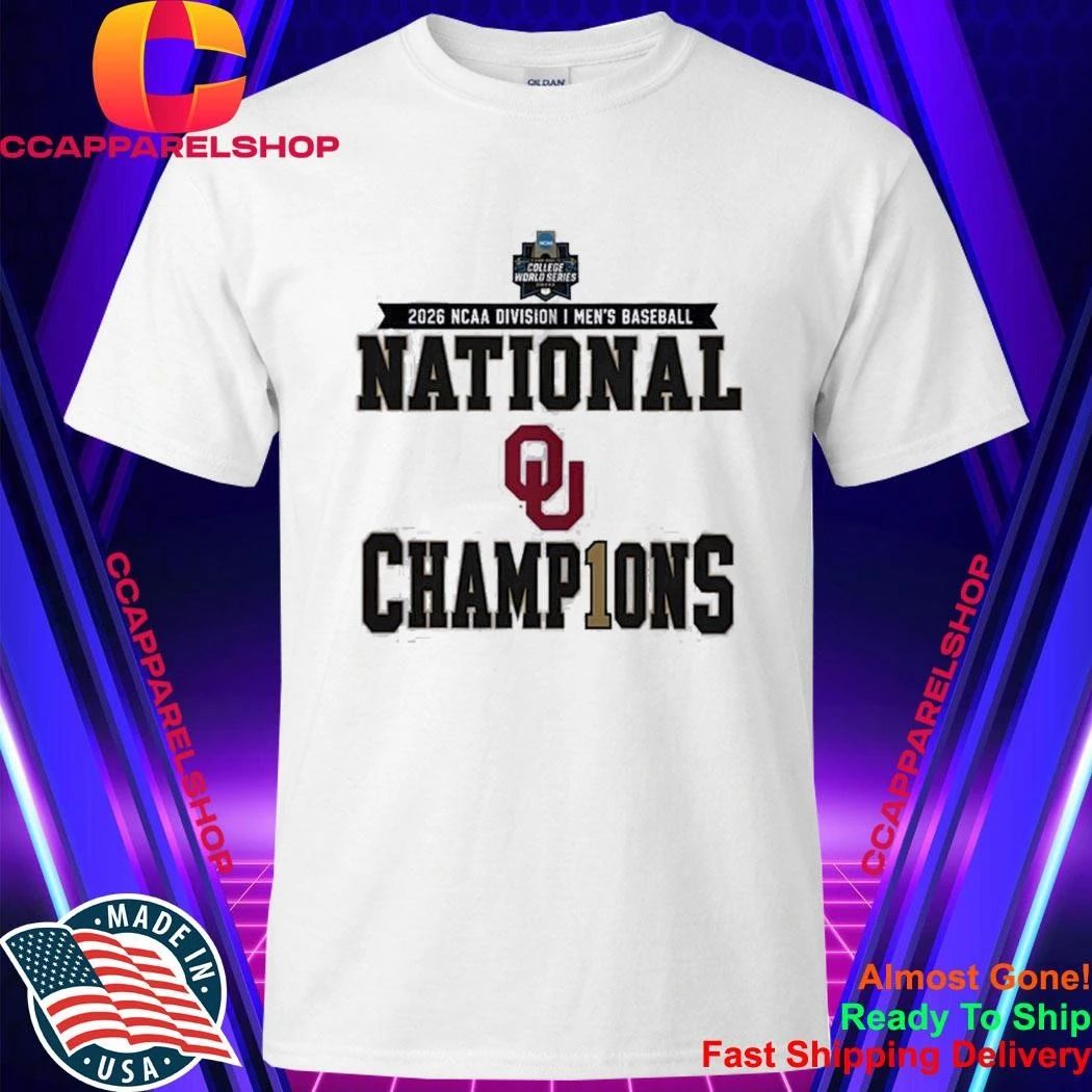 Oklahoma Sooners 2026 NCAA division I men’s baseball national champions college world series omaha Shirt