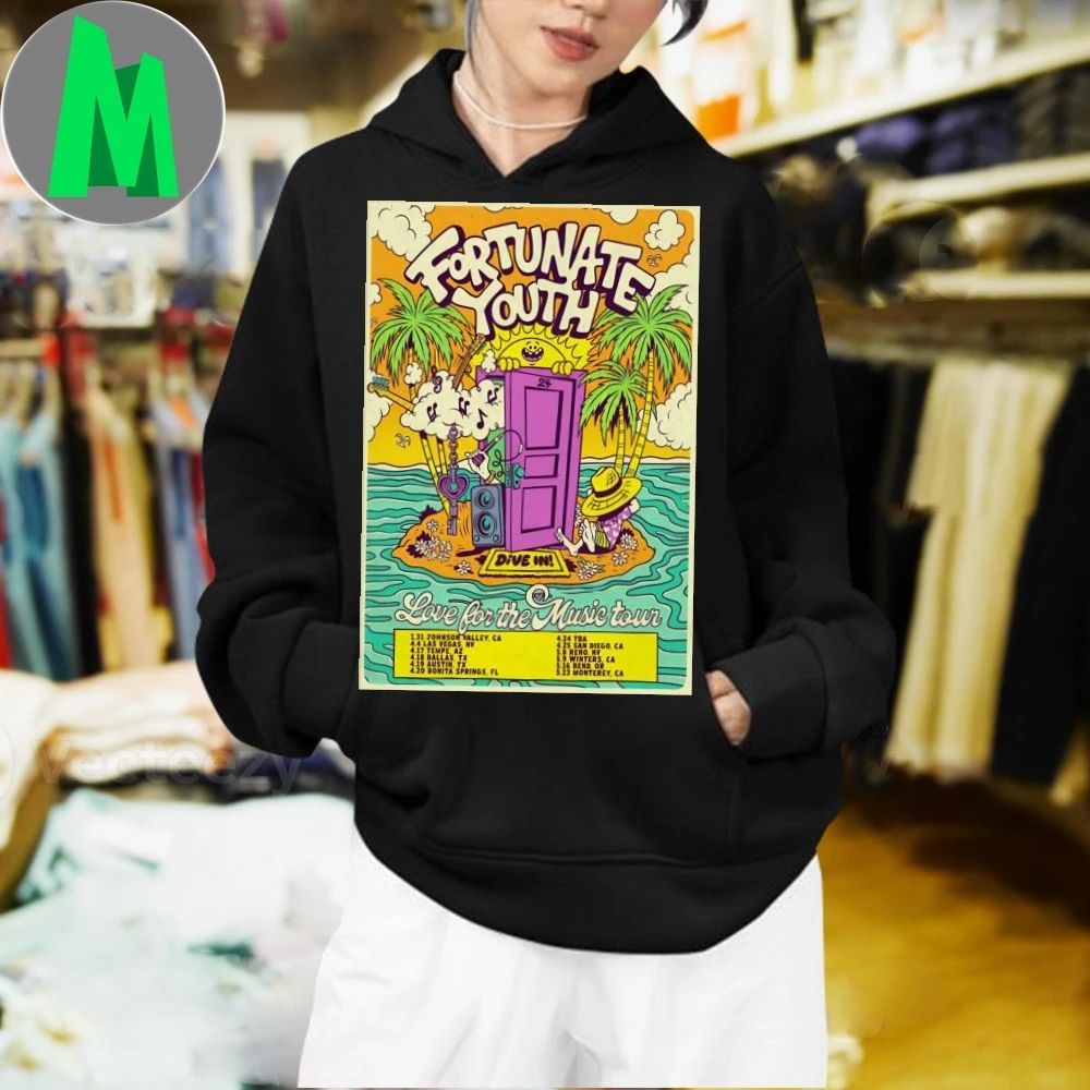 Fortunate Youth Love For The Music Tour 2026 Poster T-Shirt