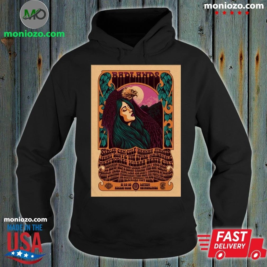 Badlands Festival Aug 21-23 2026 Lottum Netherlands Poster Shirt