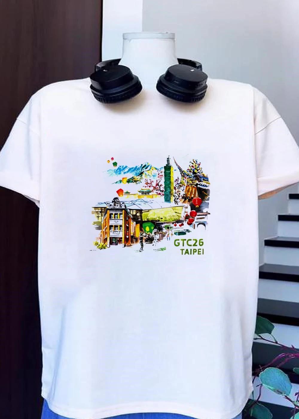 Taipei Landmarks Watercolor GTC26 Taipei T-Shirt