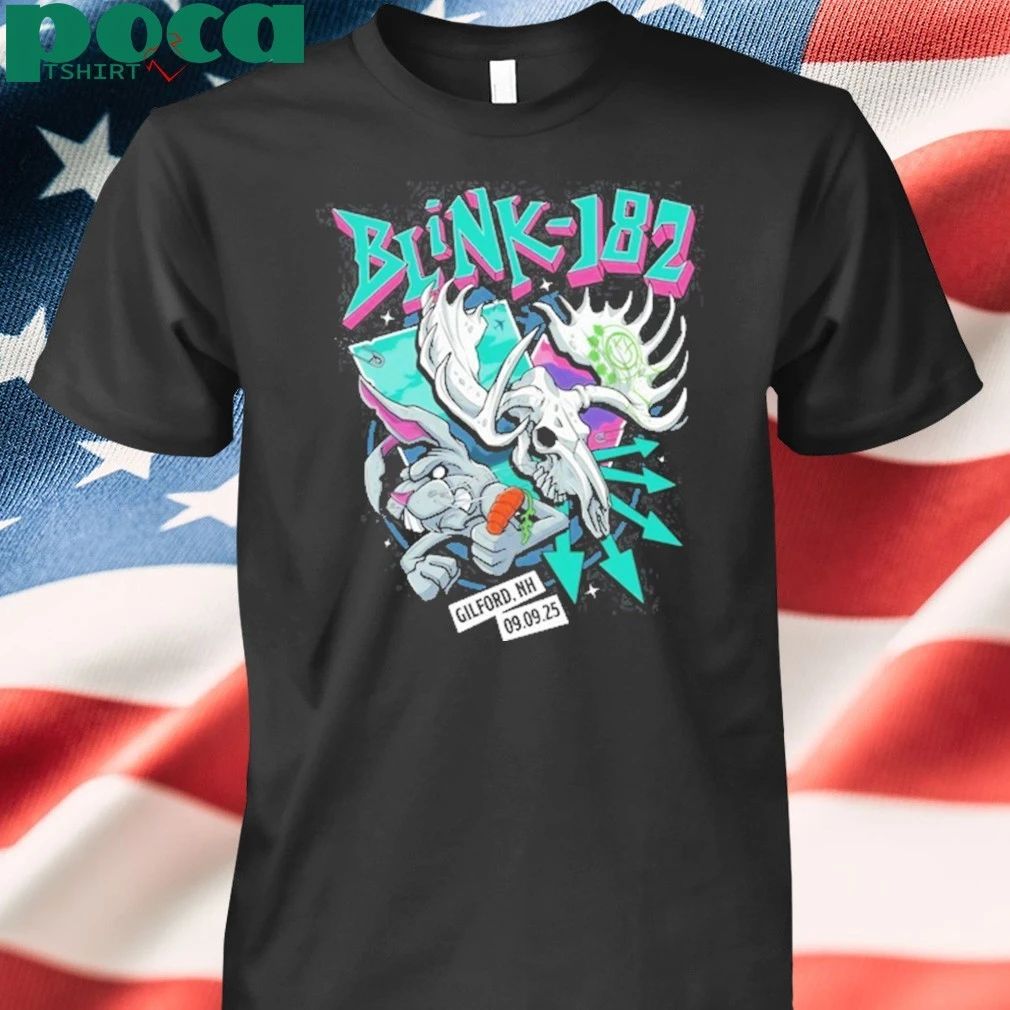 Blink 182 9.9.2025 In Gilford NH T-shirt