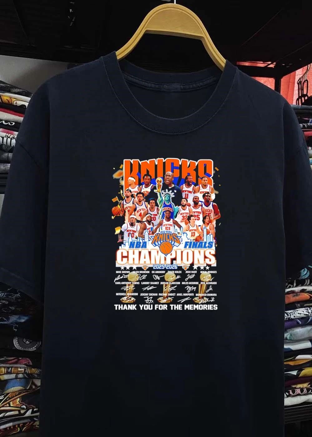 Mike Brown NBA Champions 2025-2026 Jalen Brunson OG Anunoby Knicks T-Shirt