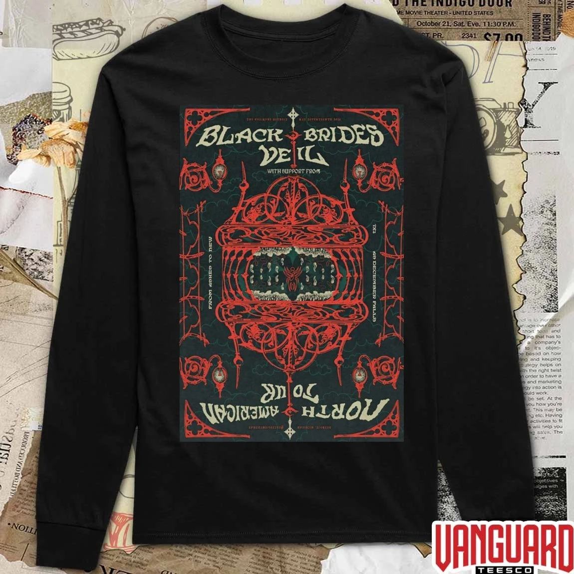 Black Veil Brides May 17, 2026 The Fillmore Detroit Poster t-shirt