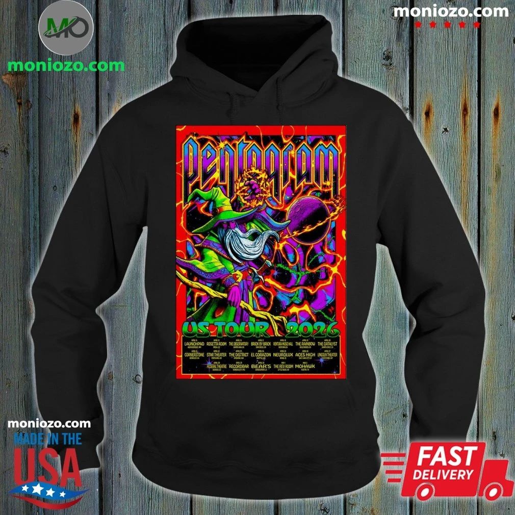 Original Pentagram US Tour 2026 Poster T-Shirt
