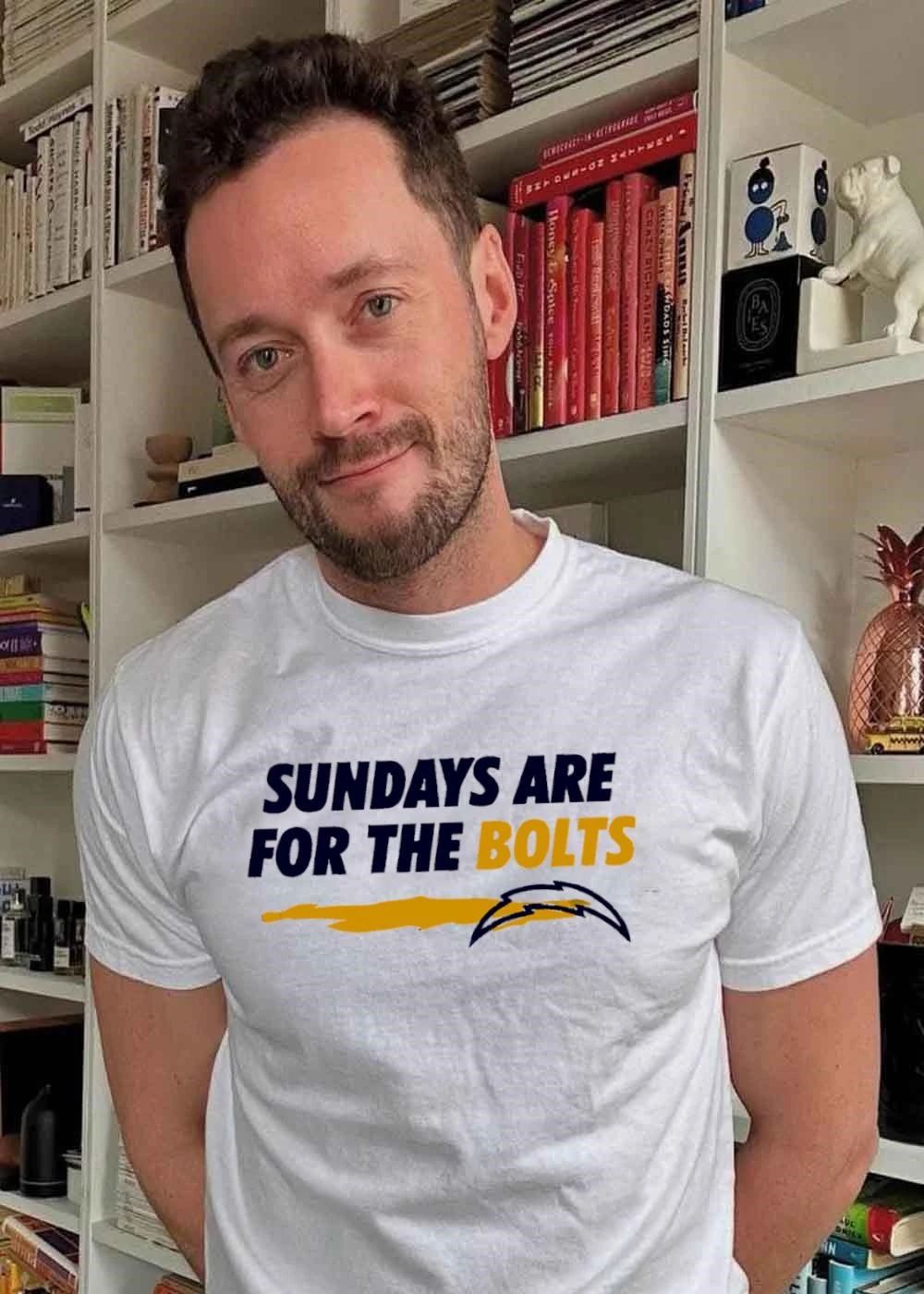 Sundays for the Bolts ‘ Support Your Team with this Los Angeles Chargers T-Shirt