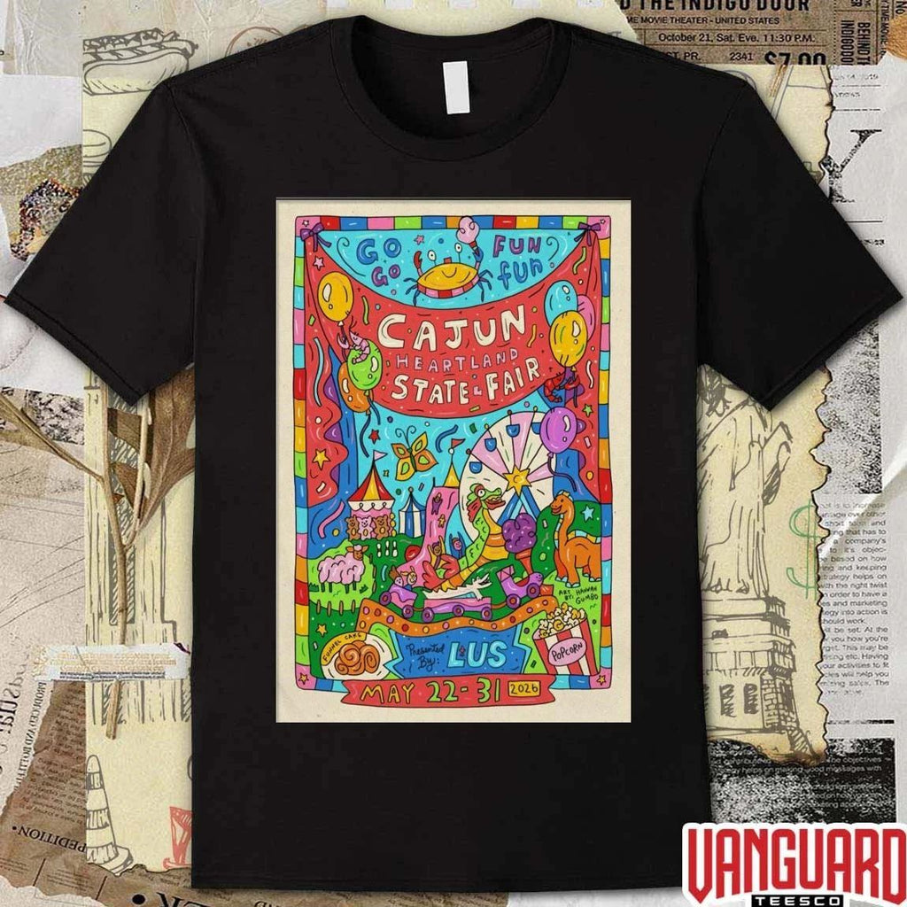 Go Go Fun Fun The Cajun Heartland State Fair May 22-23, 2026 Poster t-shirt
