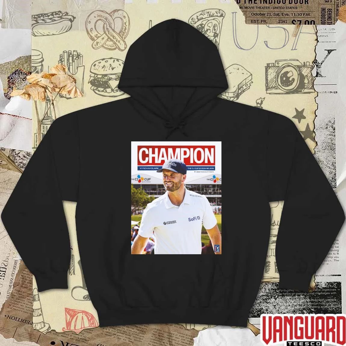 Wyndham Clark 2026 The CJ Cup Byron Nelson Champion PGA Tour Poster t-shirt