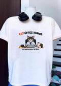 Cat Office Humor Just Another Day At The Office Laptop Desk shirt