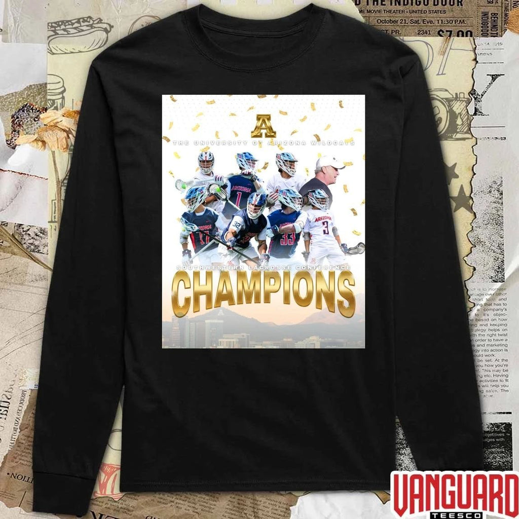 Awesome Arizona Wildcats Men’s Lacrosse Team 2026 SLC Championship Poster t-shirt