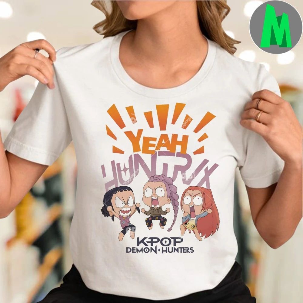 Huntrix Chibi Yeah Kpop Demon Hunters Cute Huntrix Shirt