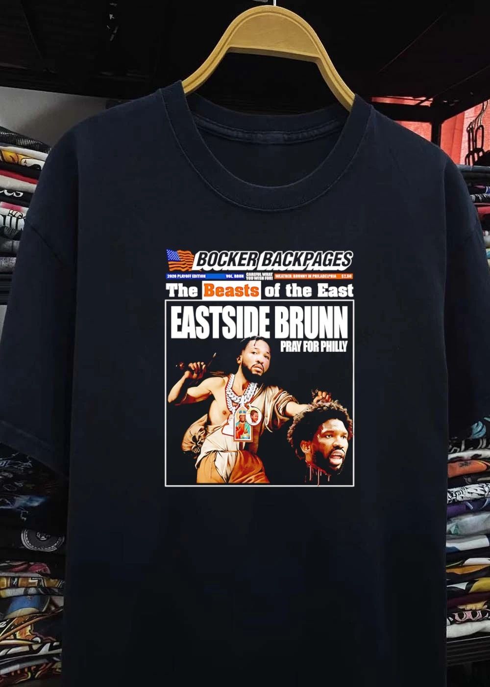 Beast of the Eastside Brunn Pray for Philly Knicks T-Shirt