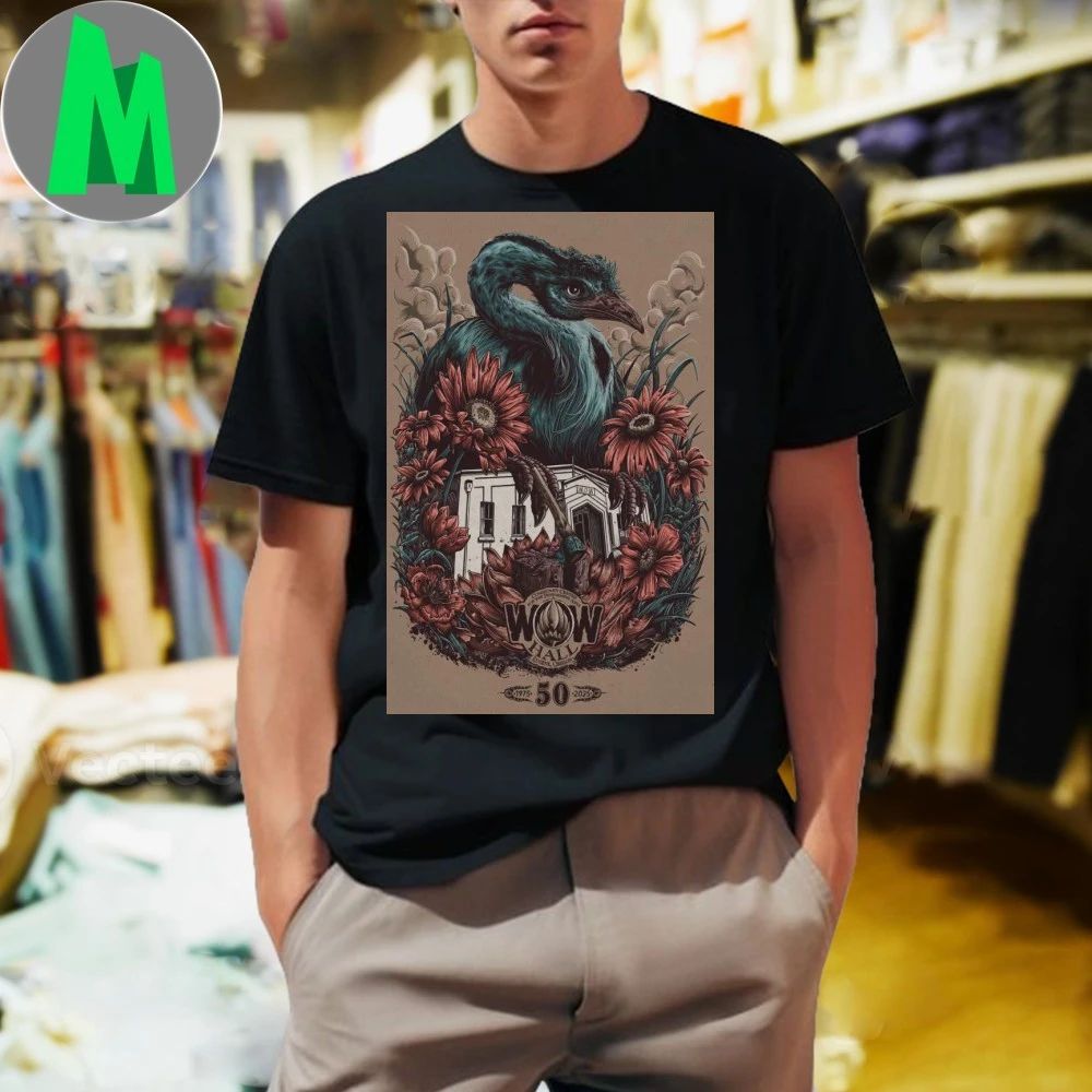 Original WOW Hall Celebrating 50 Years Eugene Oregon 2025 Poster Shirt
