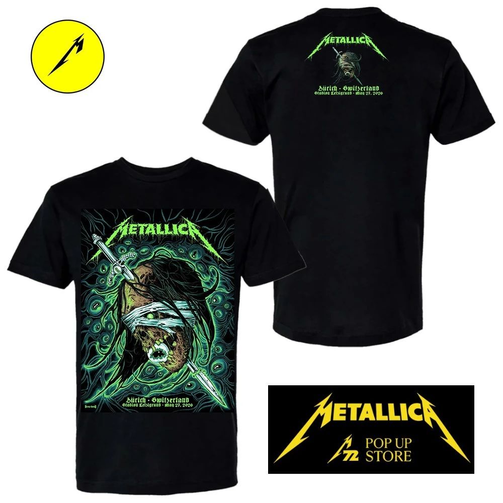 Metallica M72 Zurich, Switzerland At Stadion Letzigrund May 27, 2026 Pop-Up Shop Shirt