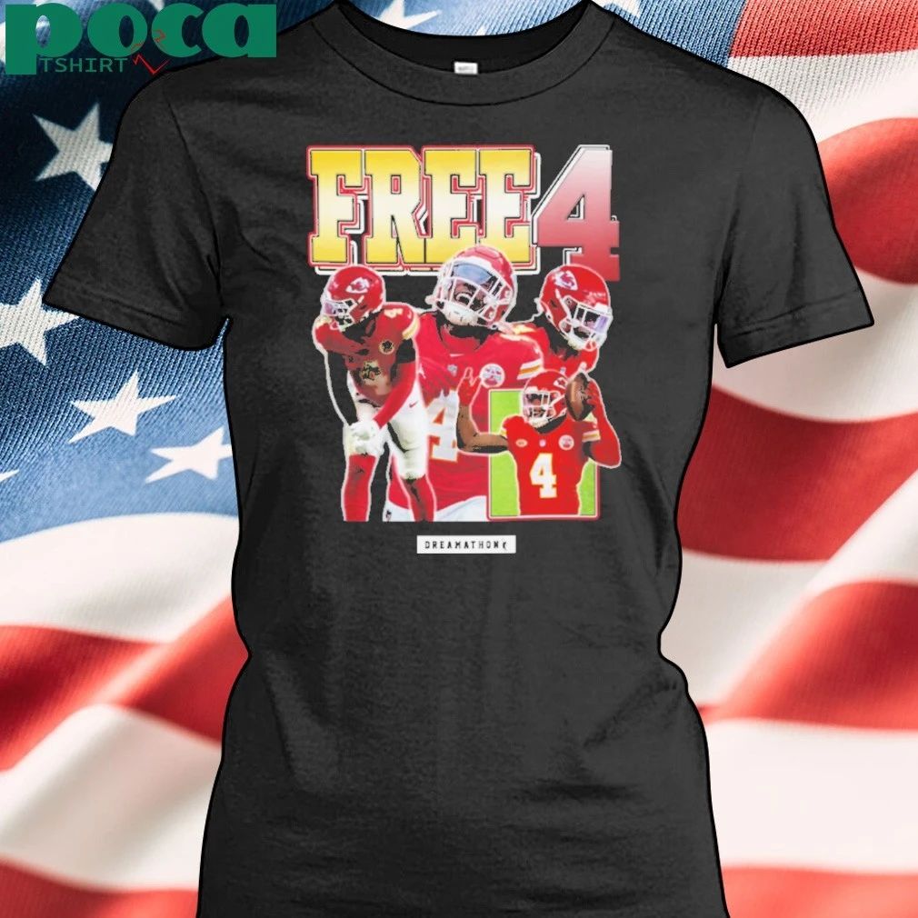 Travis Kelce Free 4 Rashee Rice T-shirt