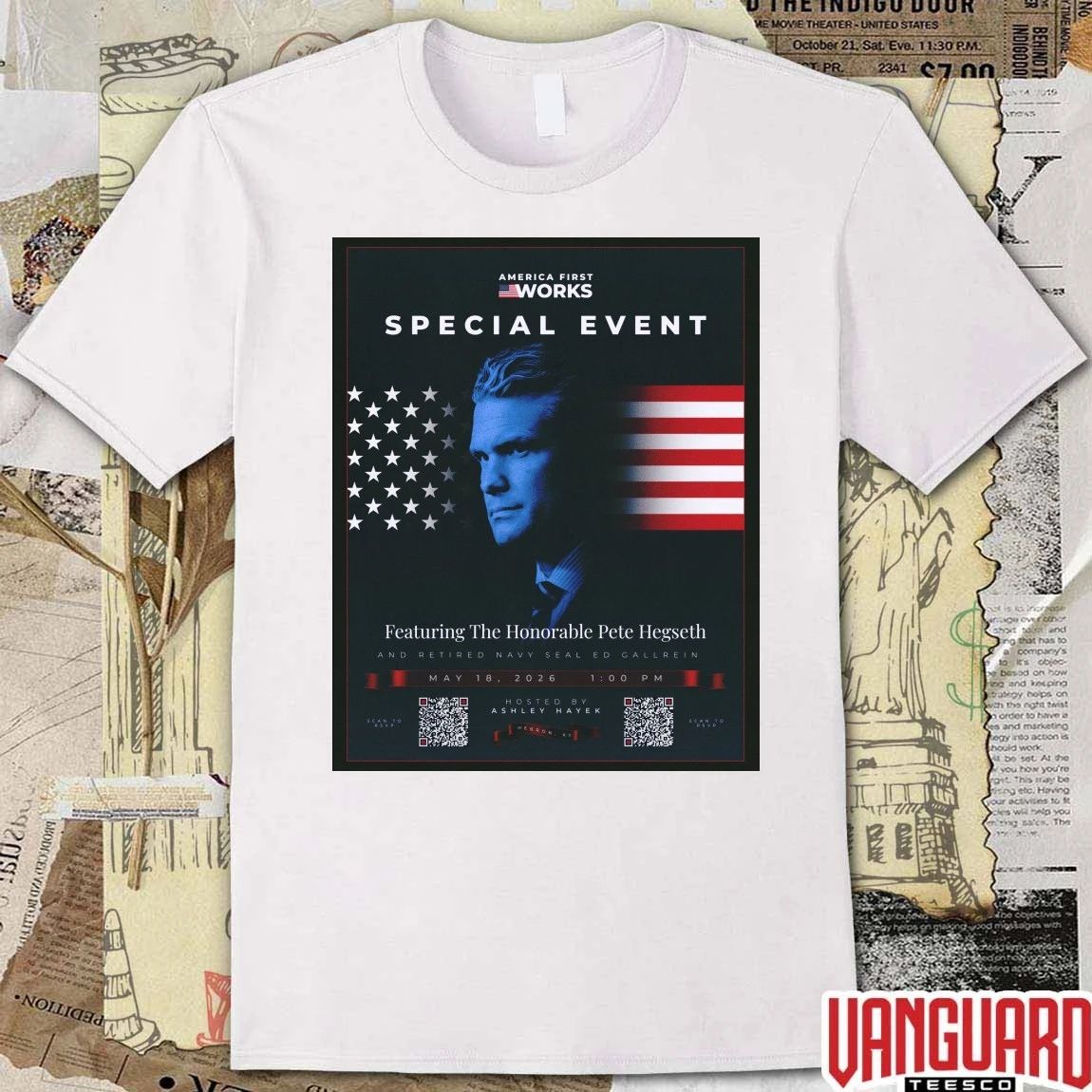America First Works Special Event Ft The Honorable Pete Hegseth May 18 2026 Poster t-shirt