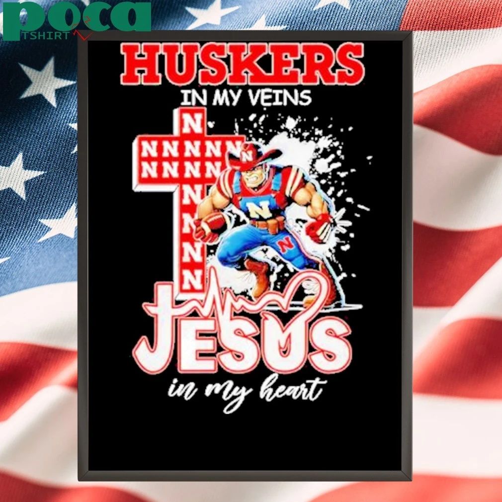 Nebraska Cornhuskers Jesus In My Heart Shirt