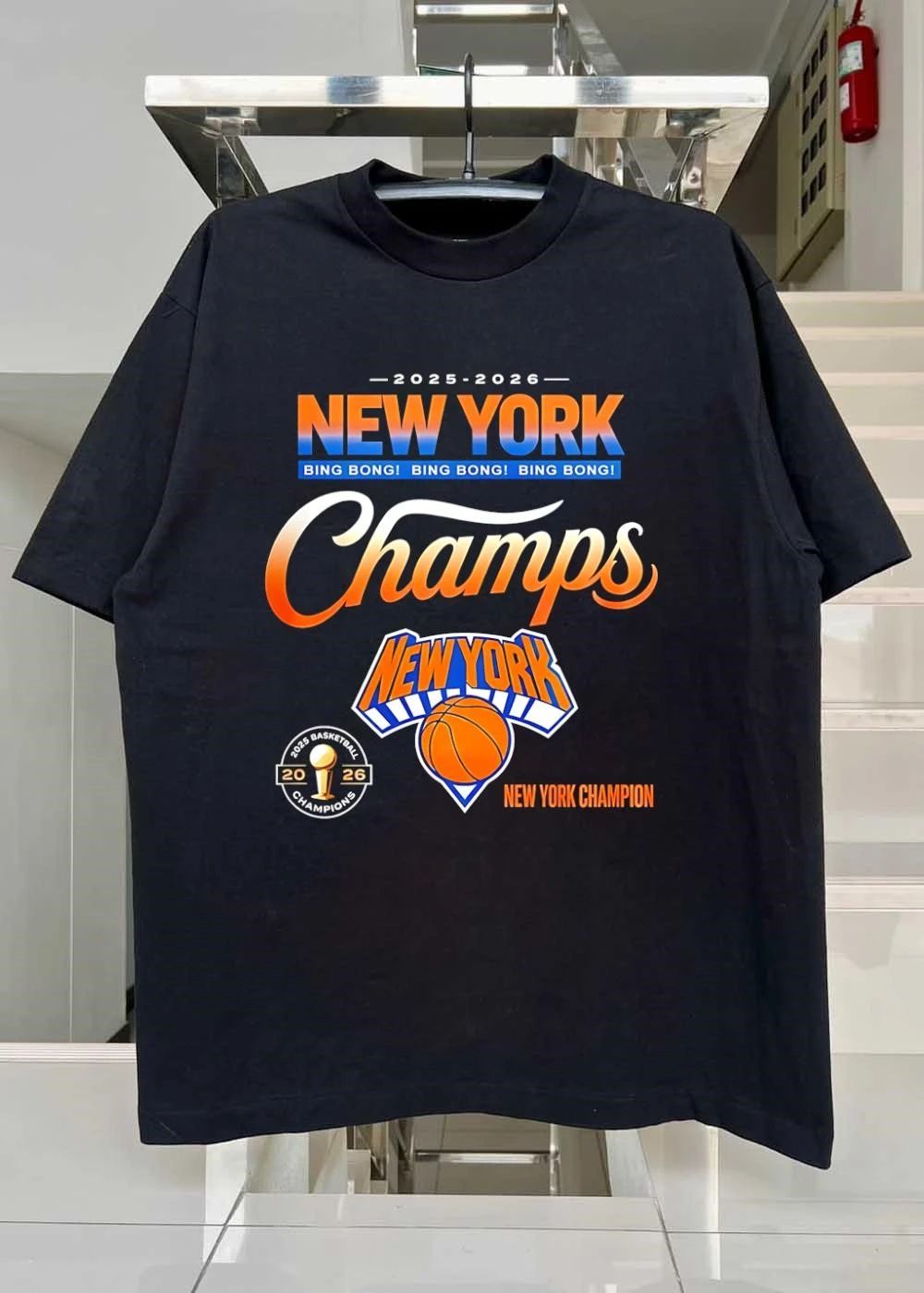 Bing Bong 2025 2026 New York Champs Basketball Champion T-Shirt