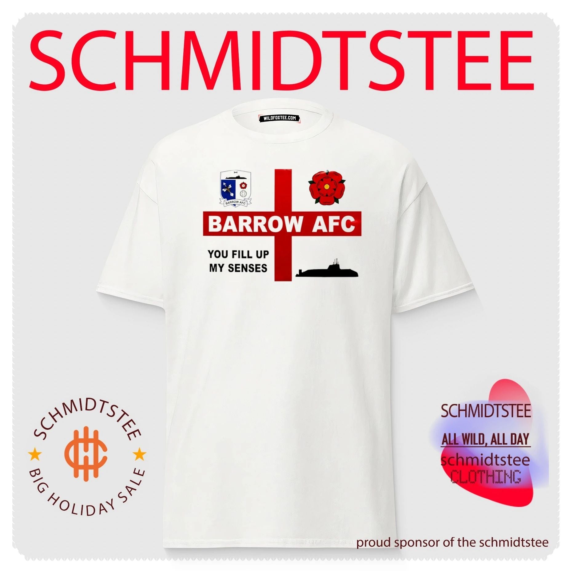 Barrow AFC You Fill Up My Senses Submarine Flag shirt