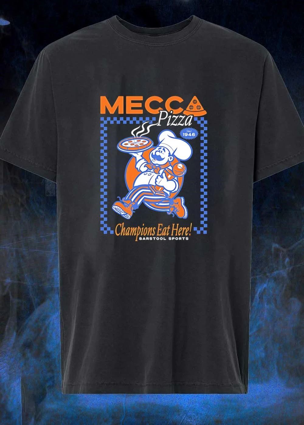 Barstool Sports Mecca Pizza Champions Eat Here Since 1946 T-Shirt
