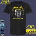 Metallica M72 Bucharest Romania 2026 Band Members World Tour T-Shirt