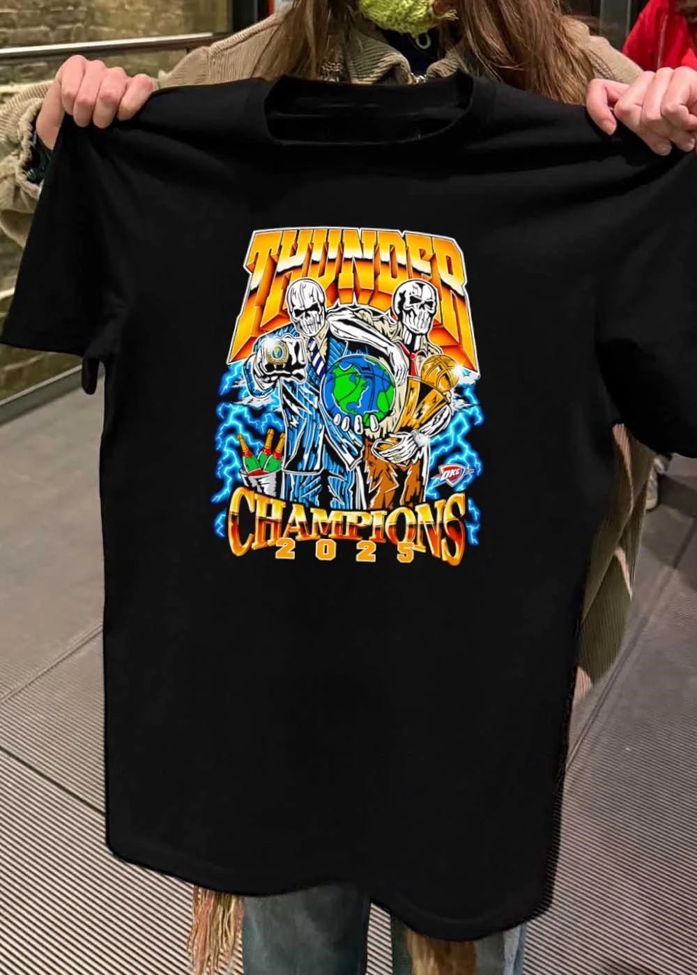 Oklahoma City Thunder 2025 World Champions NBA THUNDER CHAMPIONS 2025 shirt