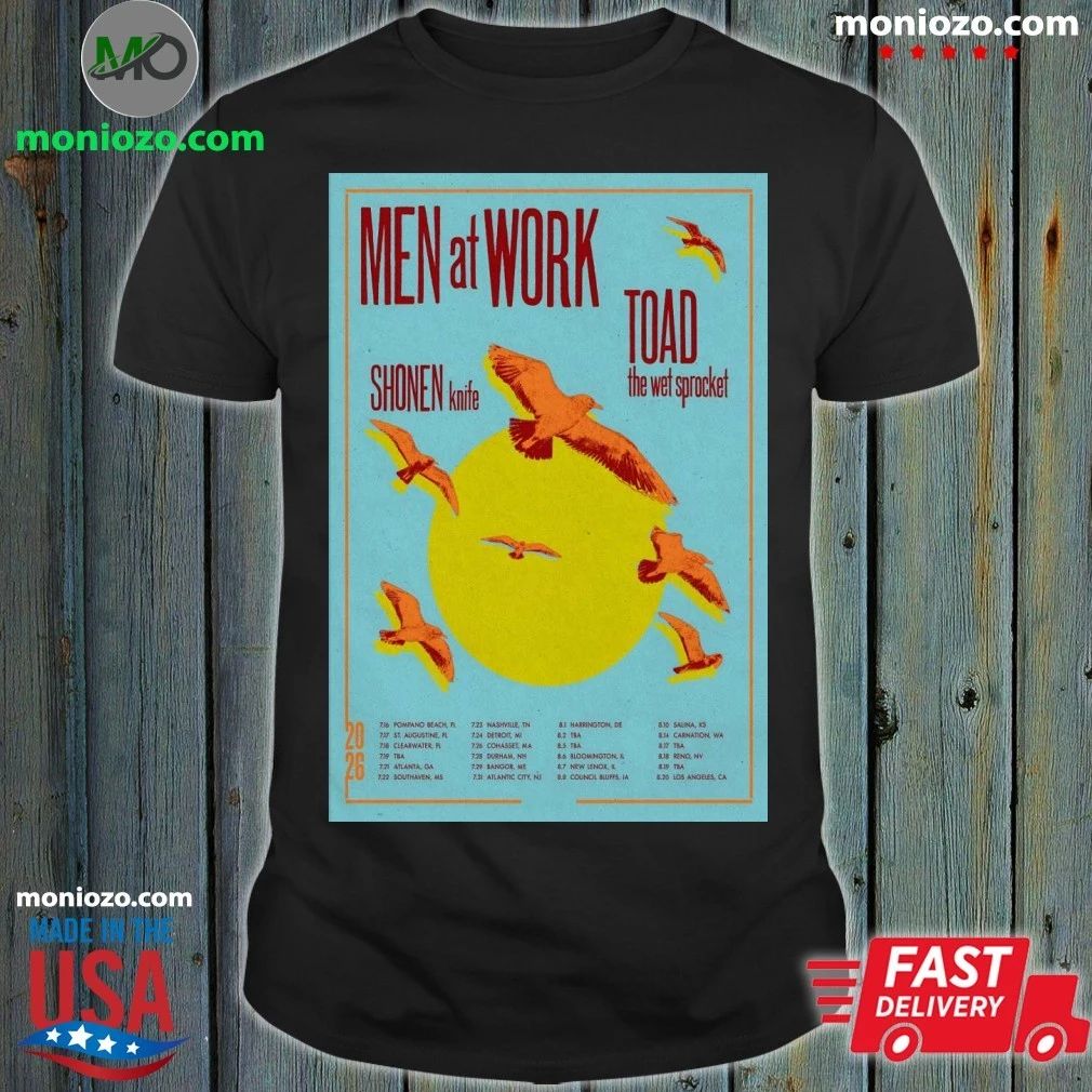 Original Men At Work Summer 2026 Shows Poster Shirt