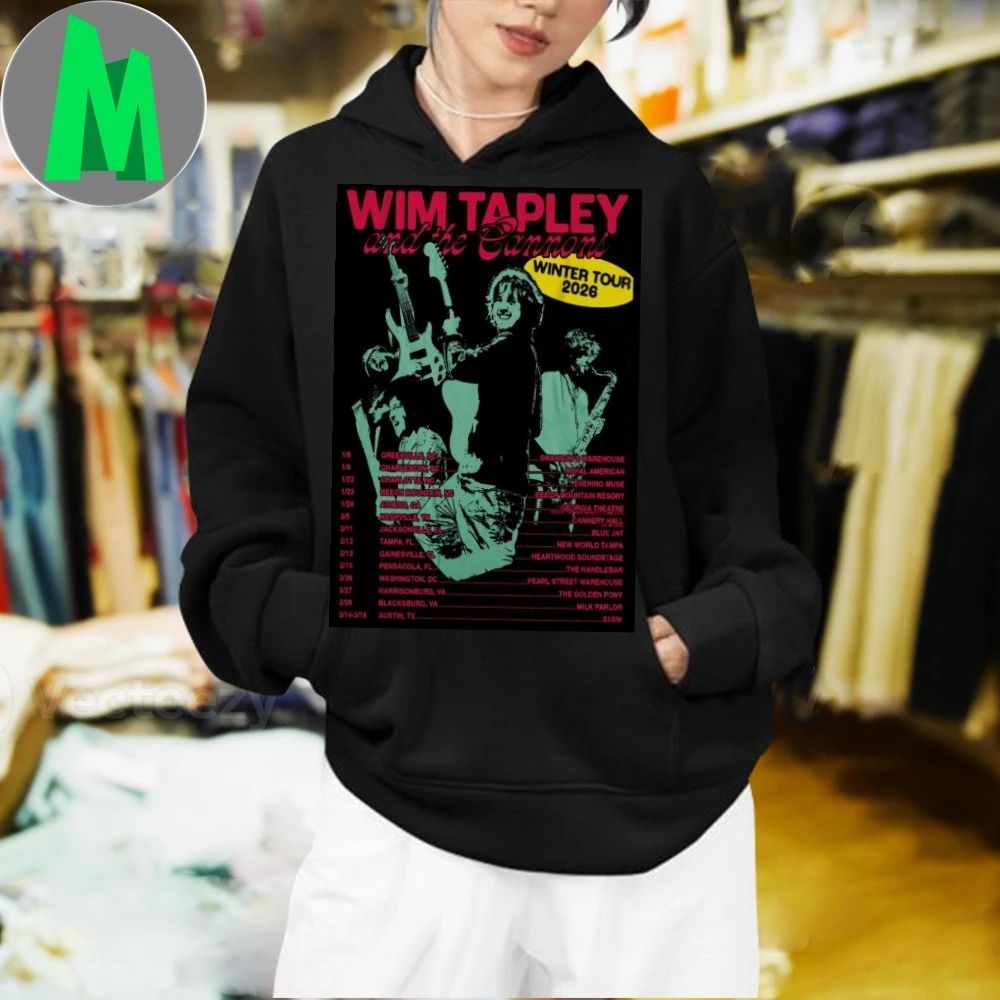 Wim Tapley And The Cannons Winter Tour 26 Poster T-Shirt