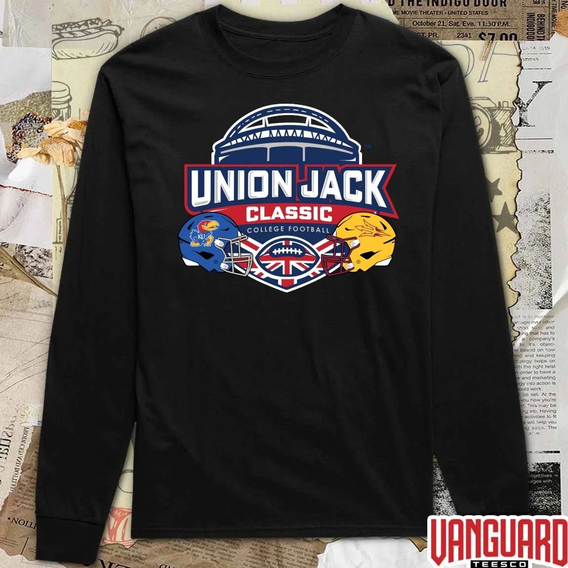 Union Jack Classic Arizona State Sun Devils vs. Kansas Jayhawks September 19, 2026 London, UK t-shirt