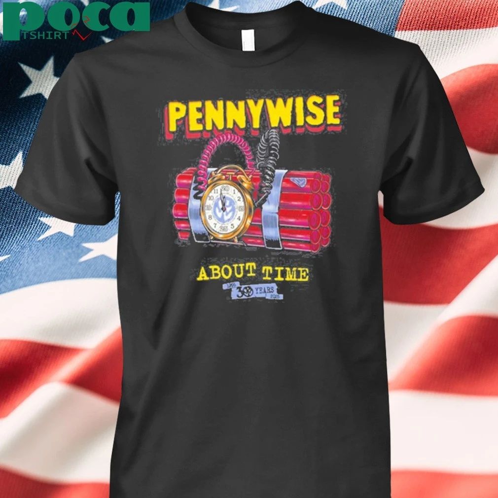 New Pennywise About Time 30yr Anniversary Shirt