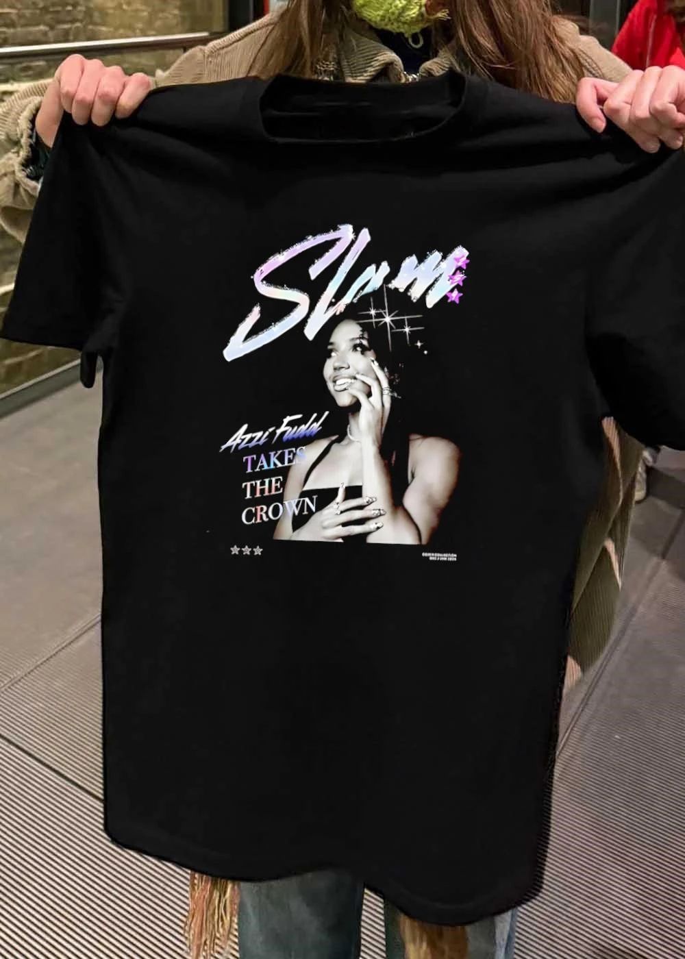 Cover Collection Dec Jan 2024 Azzi Fudd Takes the Crown Slam T-Shirt