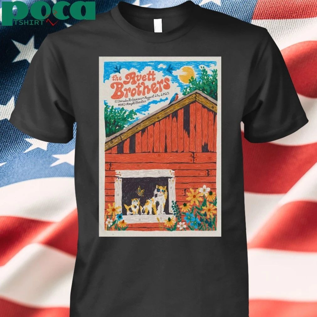 The Avett Brothers August 23 2025 In El Dorado AR Poster T-shirt