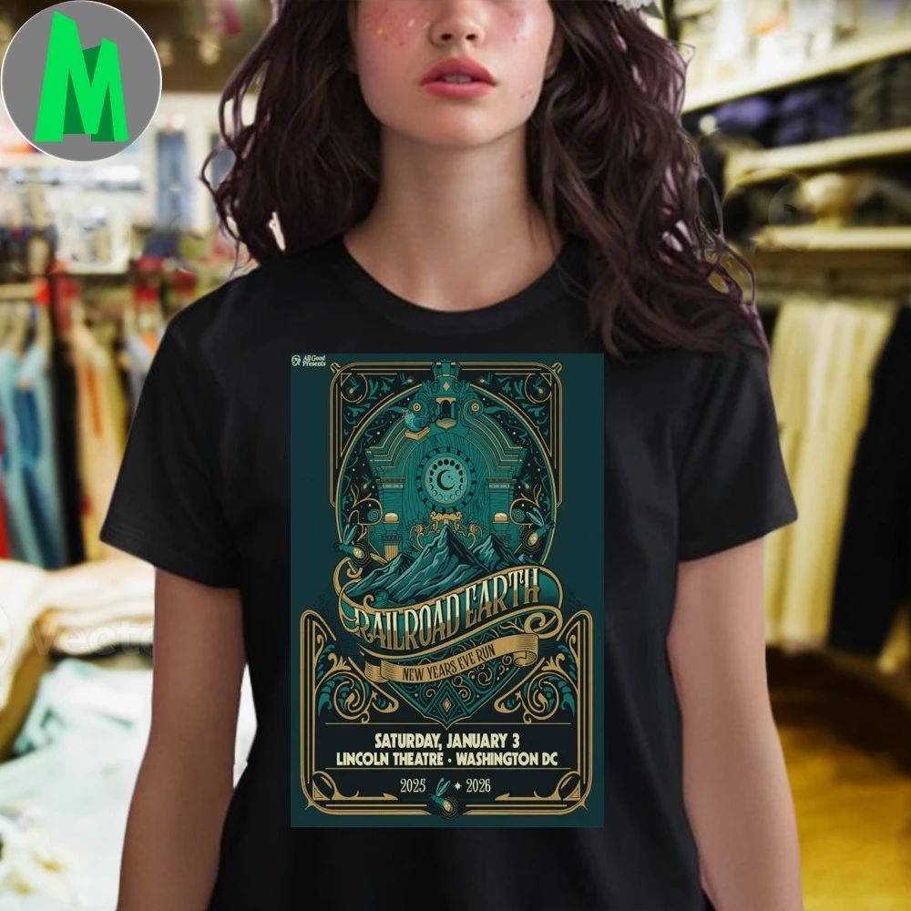 Railroad Earth The Lincoln Theatre Jan 3 2026 Poster Shirt