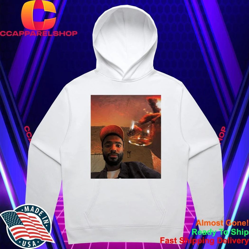 Mikal Bridges Graphic With The Cigar & Whiskey Glass Shirt