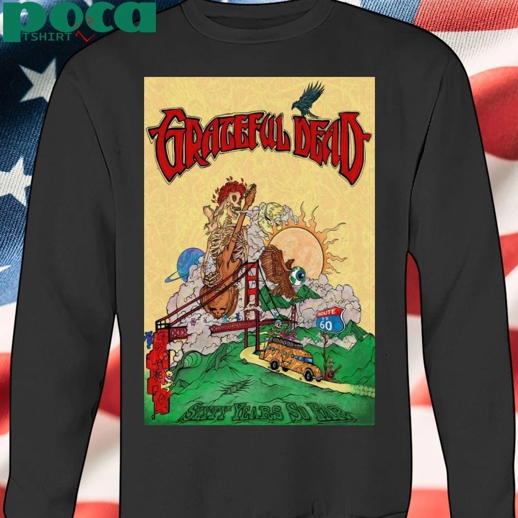 Grateful Dead 60 Years So Far Foil Poster T-shirt