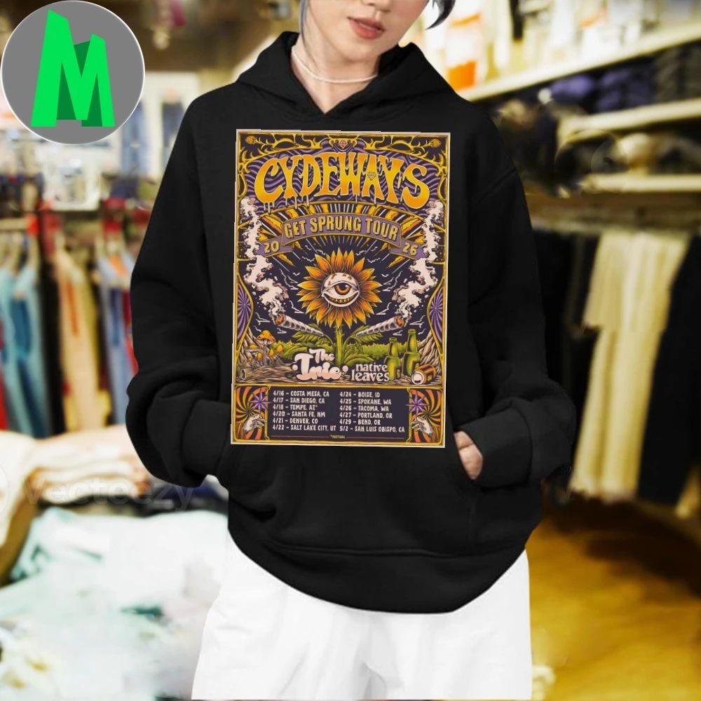 Original Cydeways Get Sprung Tour 2026 Poster Shirt