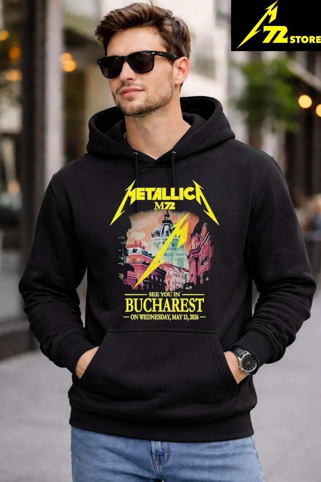 Metallica M72 Bucharest Merch Tee See You In Bucharest On Wednesday May 13 2026 Shirt