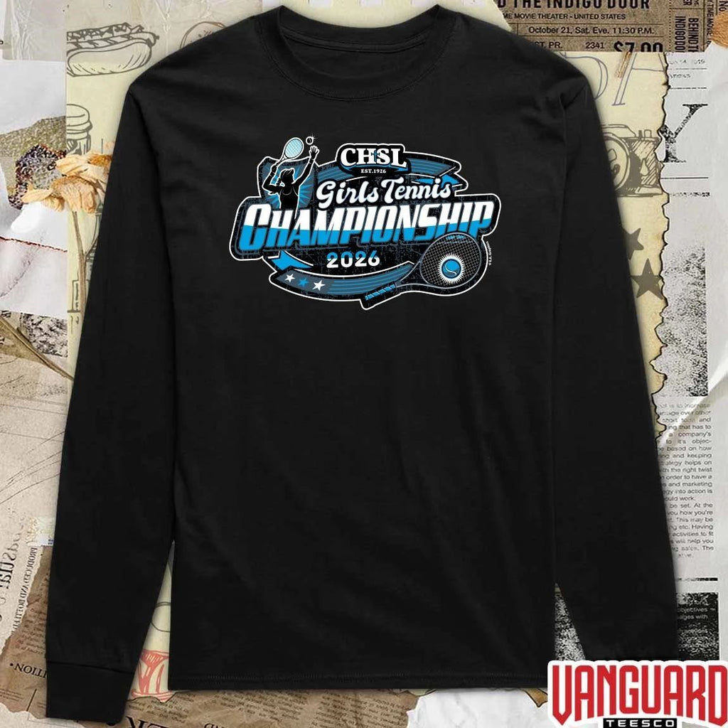 2026 CHSL Girls Tennis Championship Logo t-shirt