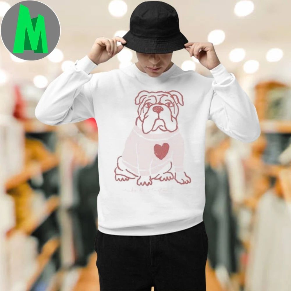 Duke And Winston Bulldog Heart Shirt