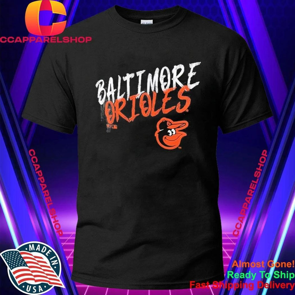 Baltimore Orioles Personalized Name Number Black Hustle Shirt