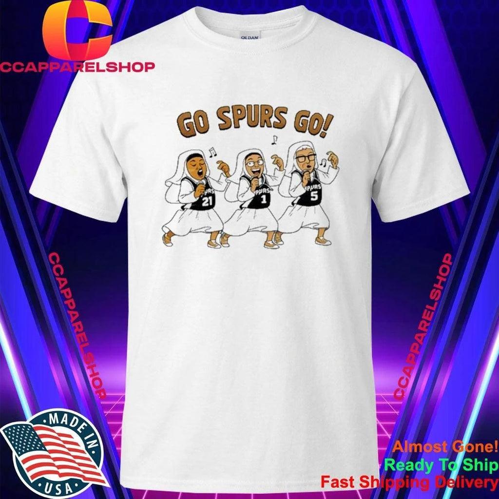 Go Spurs Go Singing Nuns San Antonio Spurs Cartoon Graphic Finals 2026 Shirt